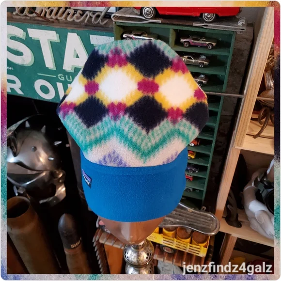 NWOT Patagonia Synchilla Aztec Synchilla Fleece Beanie Hat Timber Twist Small